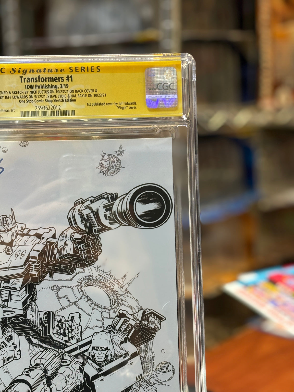 Transformers #1 (IDW Publishing, CGC Graded 9.8 WHITE) product image 3, provided for visual reference and product detail