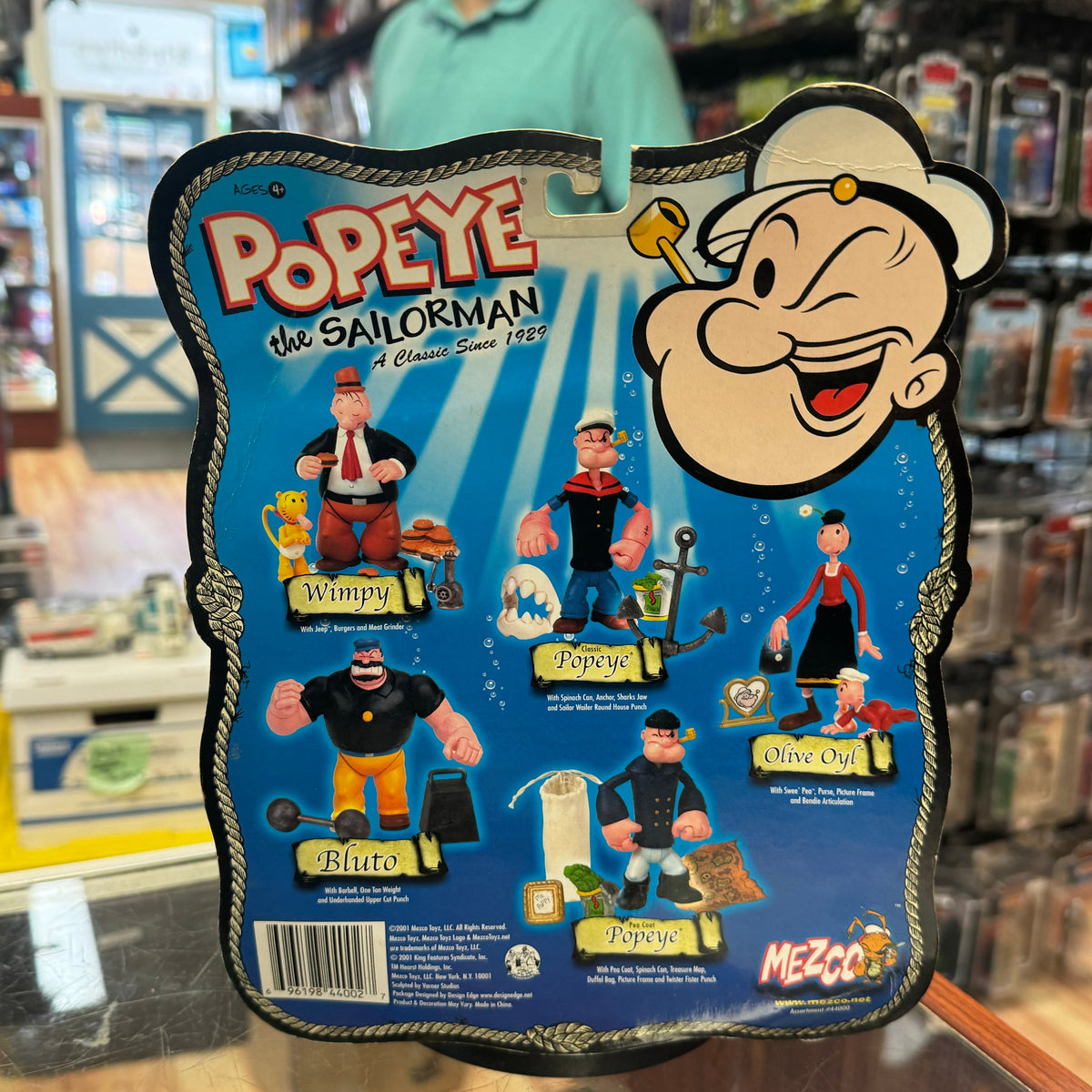 Popeye Pea Coat 6810 (Vintage Popeye, Mezco) SEALED product image 2, provided for visual reference and product detail review
