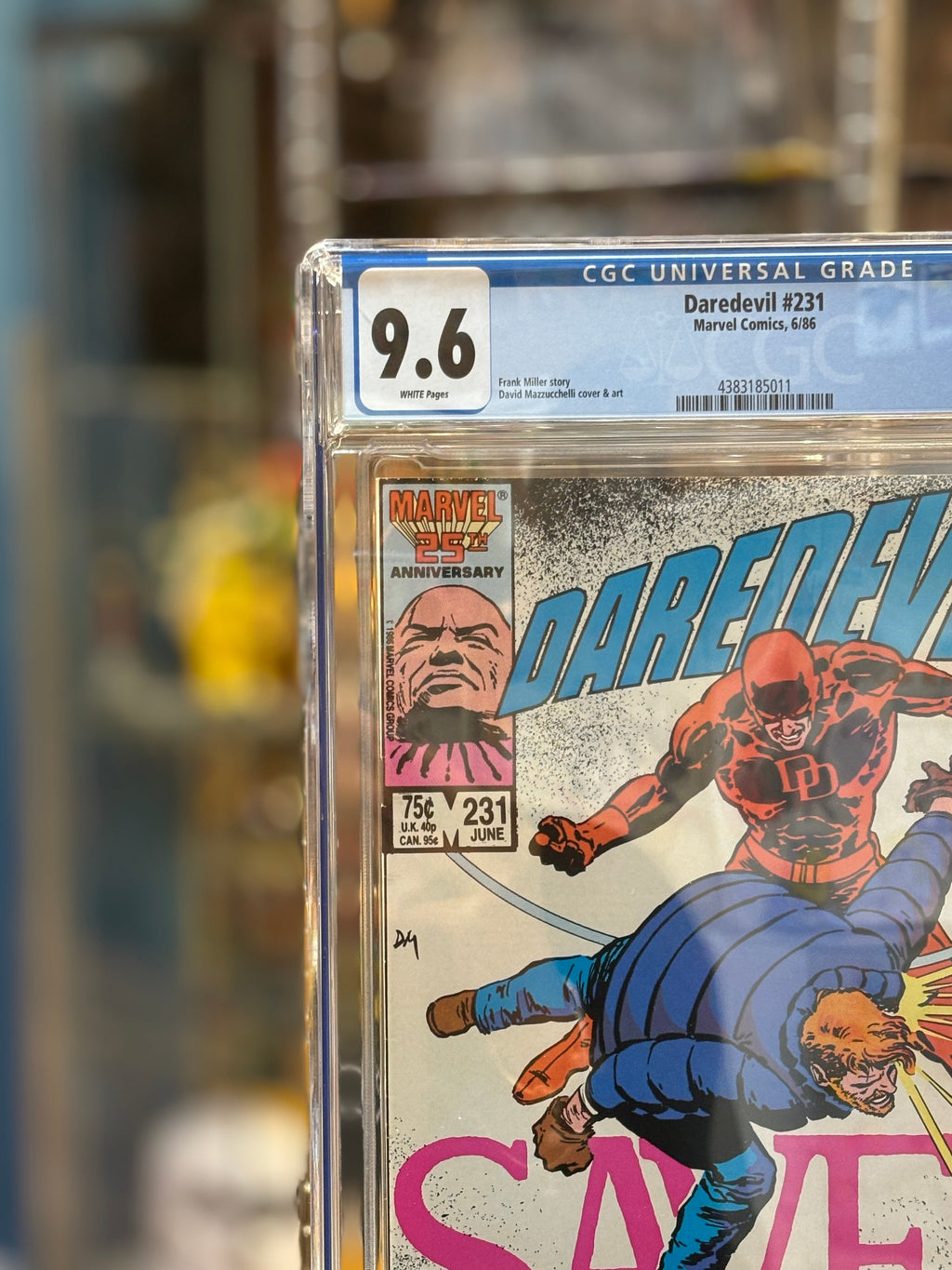 Dare Devil #231 (Marvel Comics, CGC Graded 9.6 WHITE) product image 2, provided for visual reference and product detail