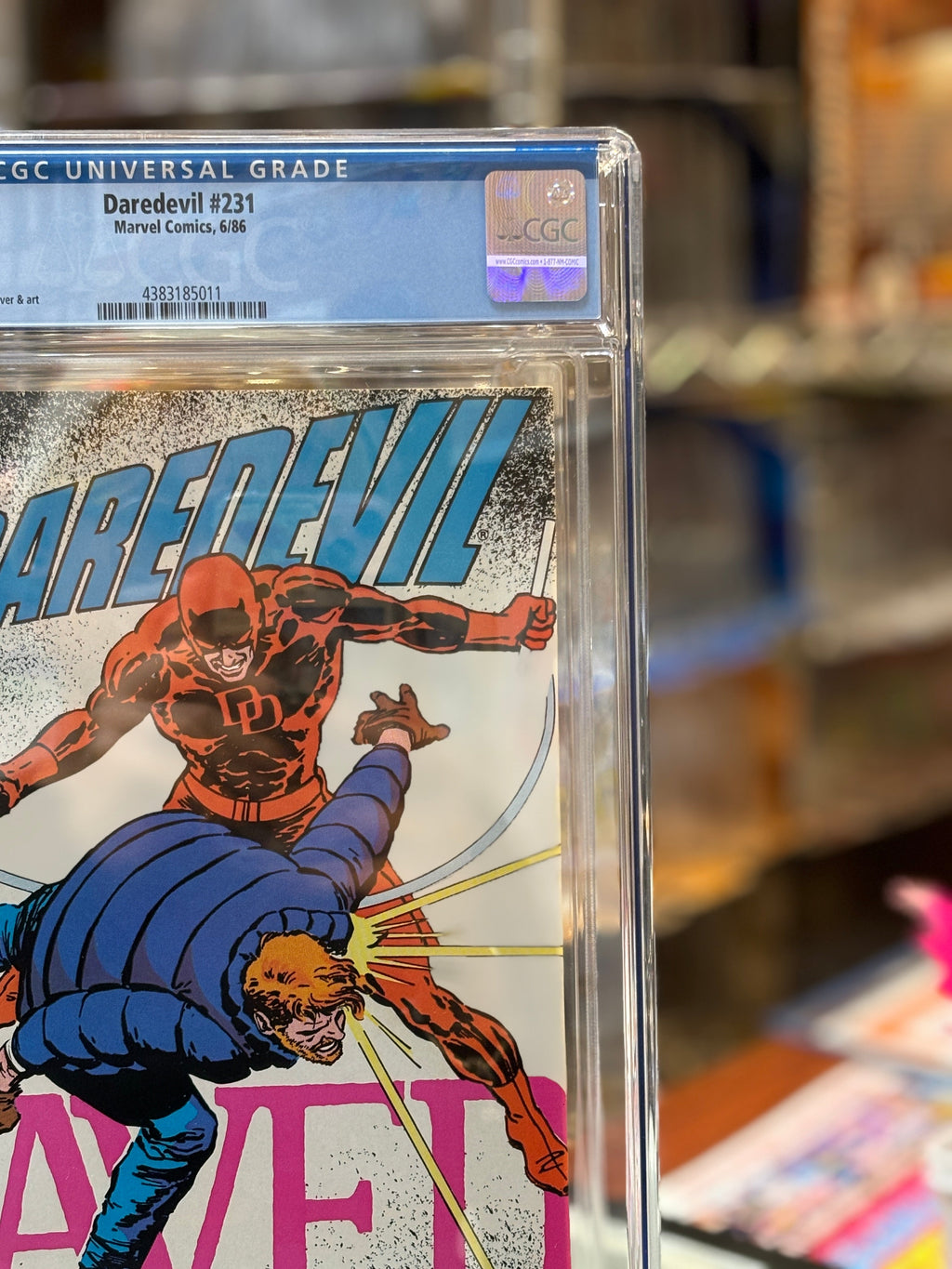 Dare Devil #231 (Marvel Comics, CGC Graded 9.6 WHITE) product image 3, provided for visual reference and product detail