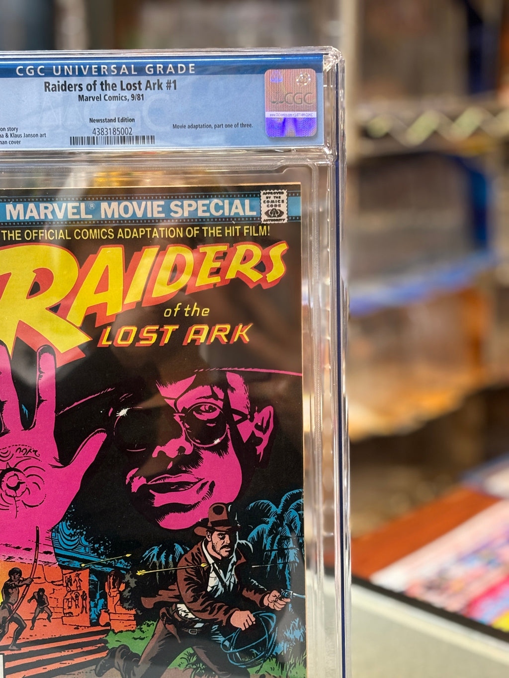 Raiders of Lost Ark #1 (Marvel Comics, CGC Graded 9.0 WHITE) product image 3, provided for visual reference and product