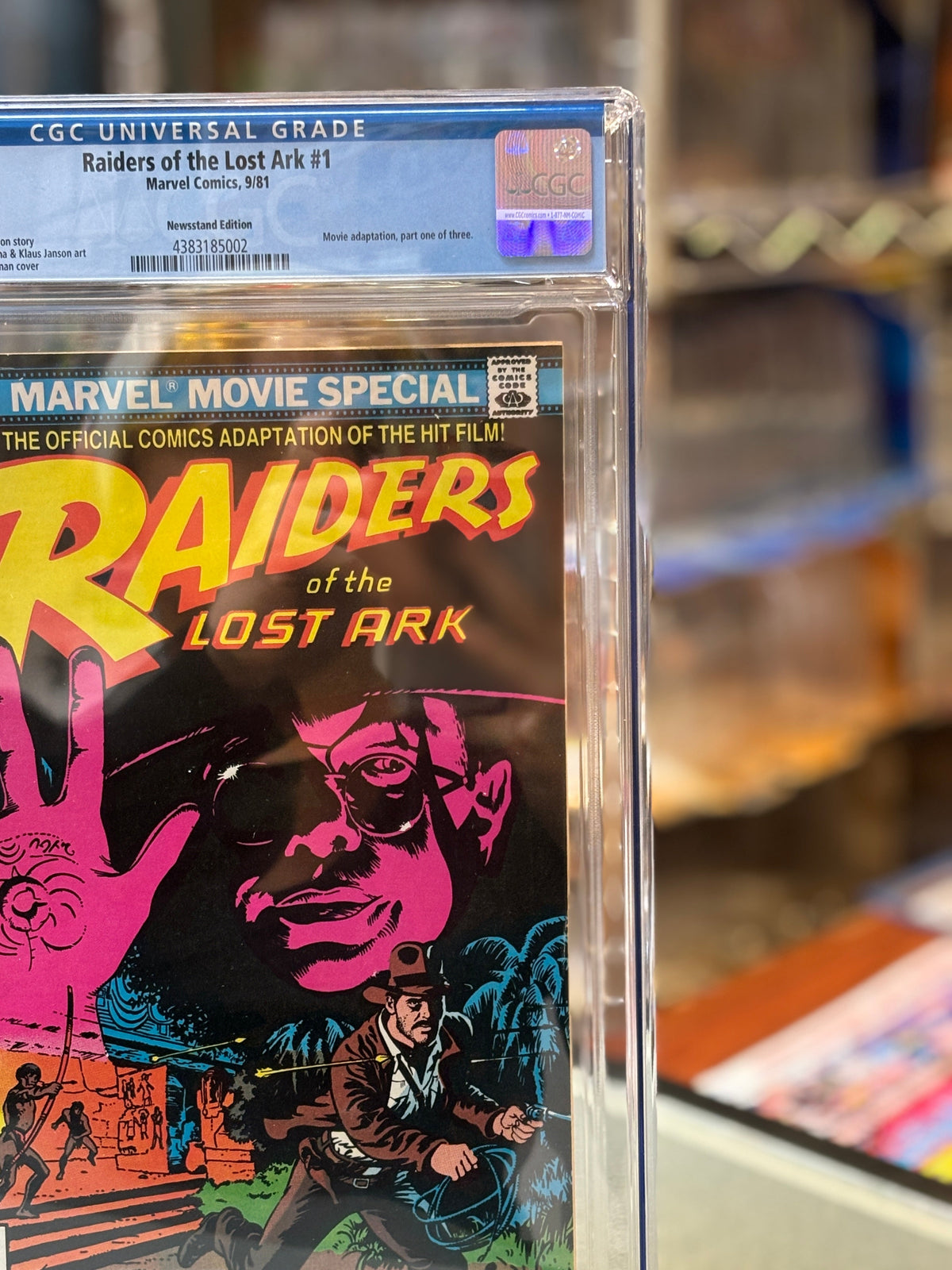 Raiders of Lost Ark #1 (Marvel Comics, CGC Graded 9.0 WHITE) product image 3, provided for visual reference and product
