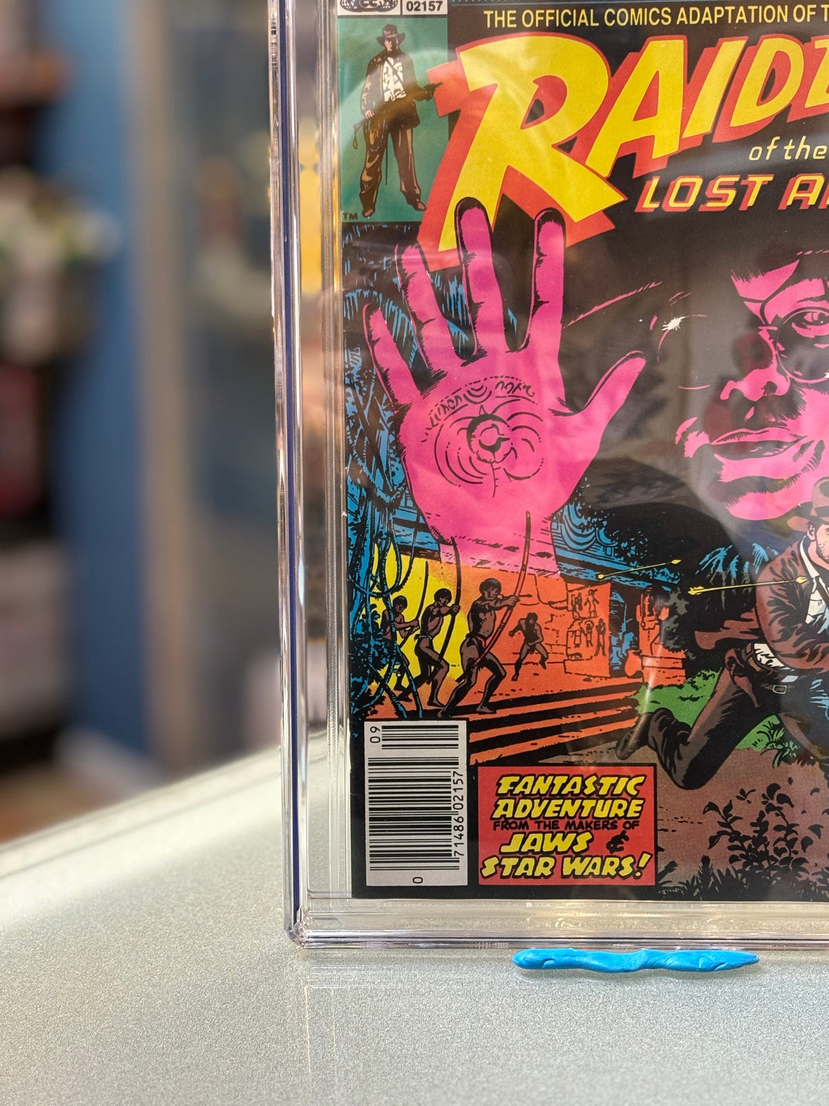 Raiders of Lost Ark #1 (Marvel Comics, CGC Graded 9.0 WHITE) product image 4, provided for visual reference and product