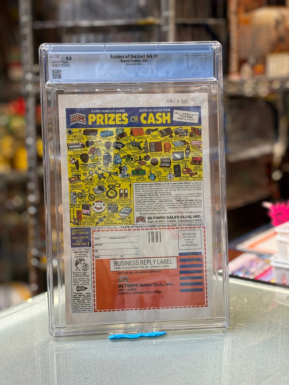 Raiders of Lost Ark #1 (Marvel Comics, CGC Graded 9.0 WHITE) product image 6, provided for visual reference and product