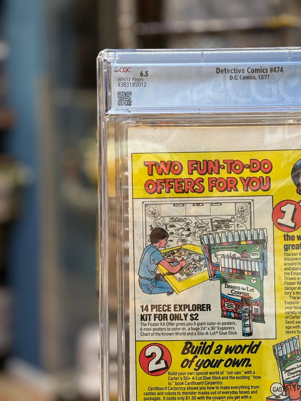 Detective Comics #474 (DC Comics, CGC Graded 6.5 WHITE) product image 7, provided for visual reference and product detail