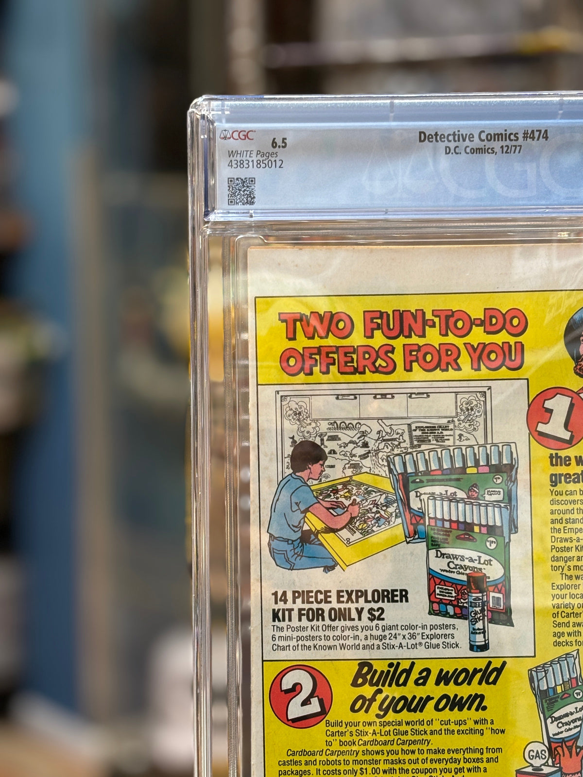 Detective Comics #474 (DC Comics, CGC Graded 6.5 WHITE) product image 7, provided for visual reference and product detail