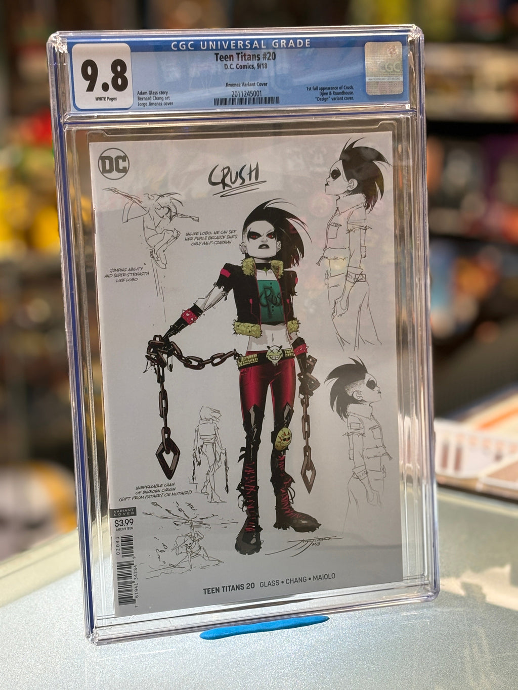 Teen Titans #20 (DC Comics, CGC Graded 9.8 WHITE) product image 1, provided for visual reference and product detail review
