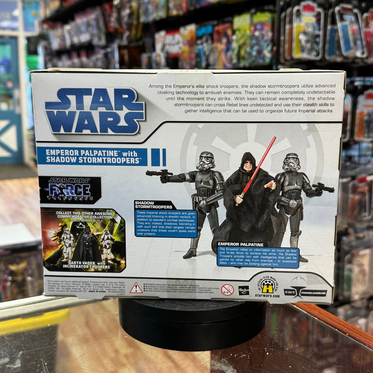 Emperor Palpatine With Shadow Stormtroopers 6838 (Star Wars Force Unleashed, Hasbro) SEALED product image 3, provided for