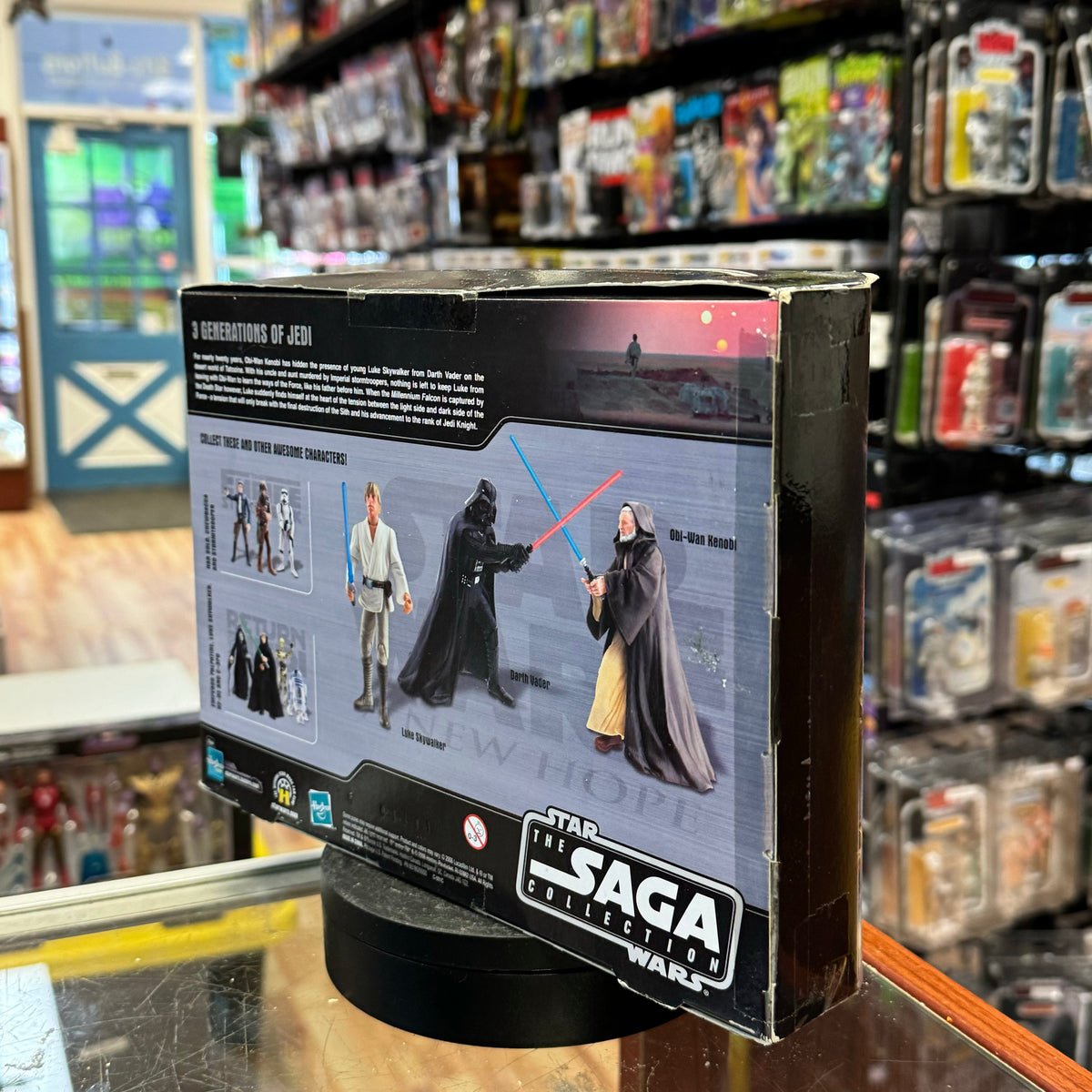 Luke Skywalker, Darth Vader & Obi Wan 6839 (Star Wars Saga Collection, Hasbro) SEALED product image 2, provided for visual