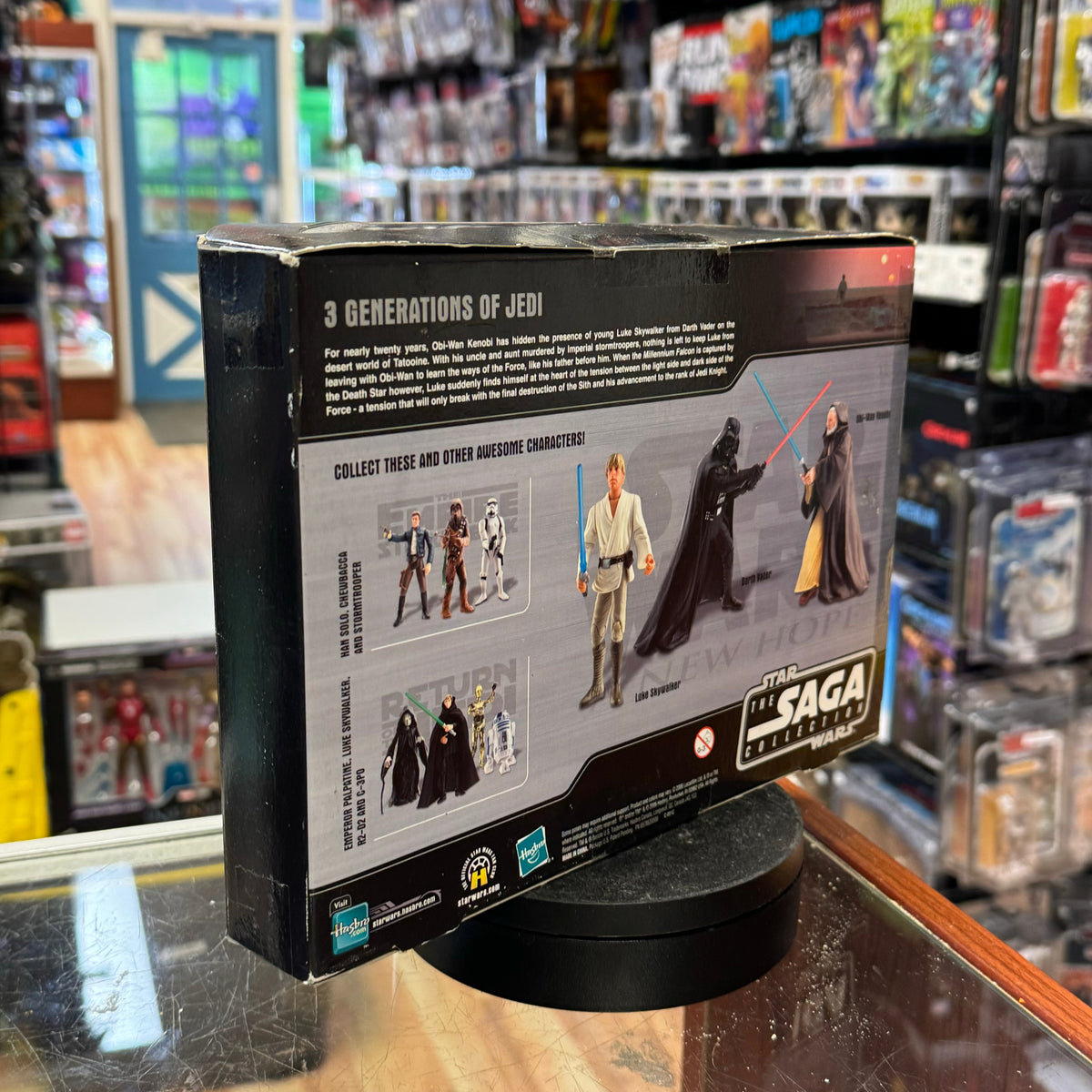 Luke Skywalker, Darth Vader & Obi Wan 6839 (Star Wars Saga Collection, Hasbro) SEALED product image 3, provided for visual