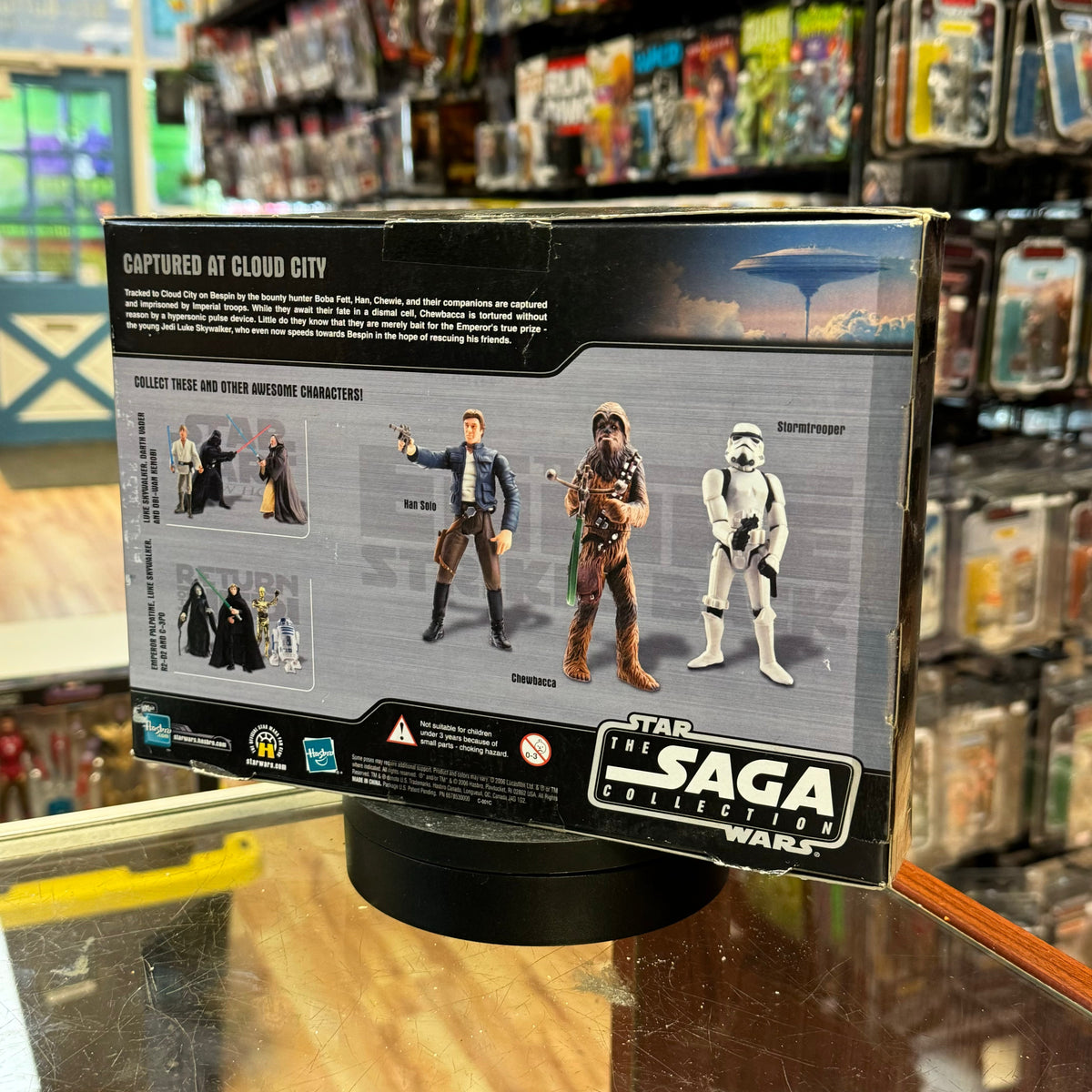 Han Solo, Chewbacca & Stormtrooper 6841 (Star Wars Saga Collection, Hasbro) SEALED product image 3, provided for visual