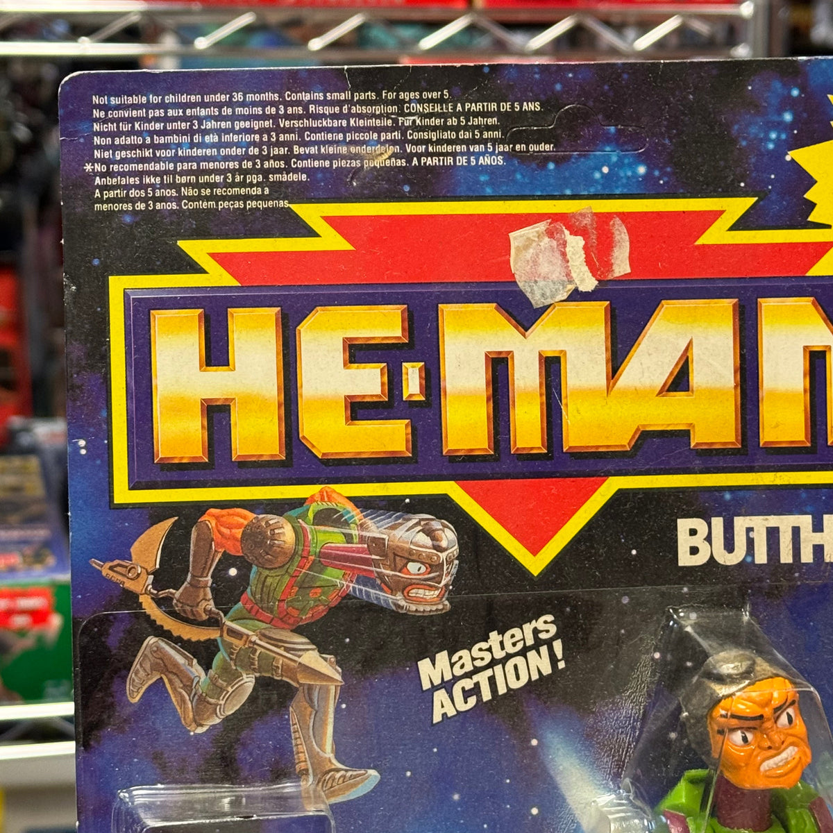 Butthead EURO Release (Vintage New Adventures MOTU, Mattel) SEALED product image 2, provided for visual reference and