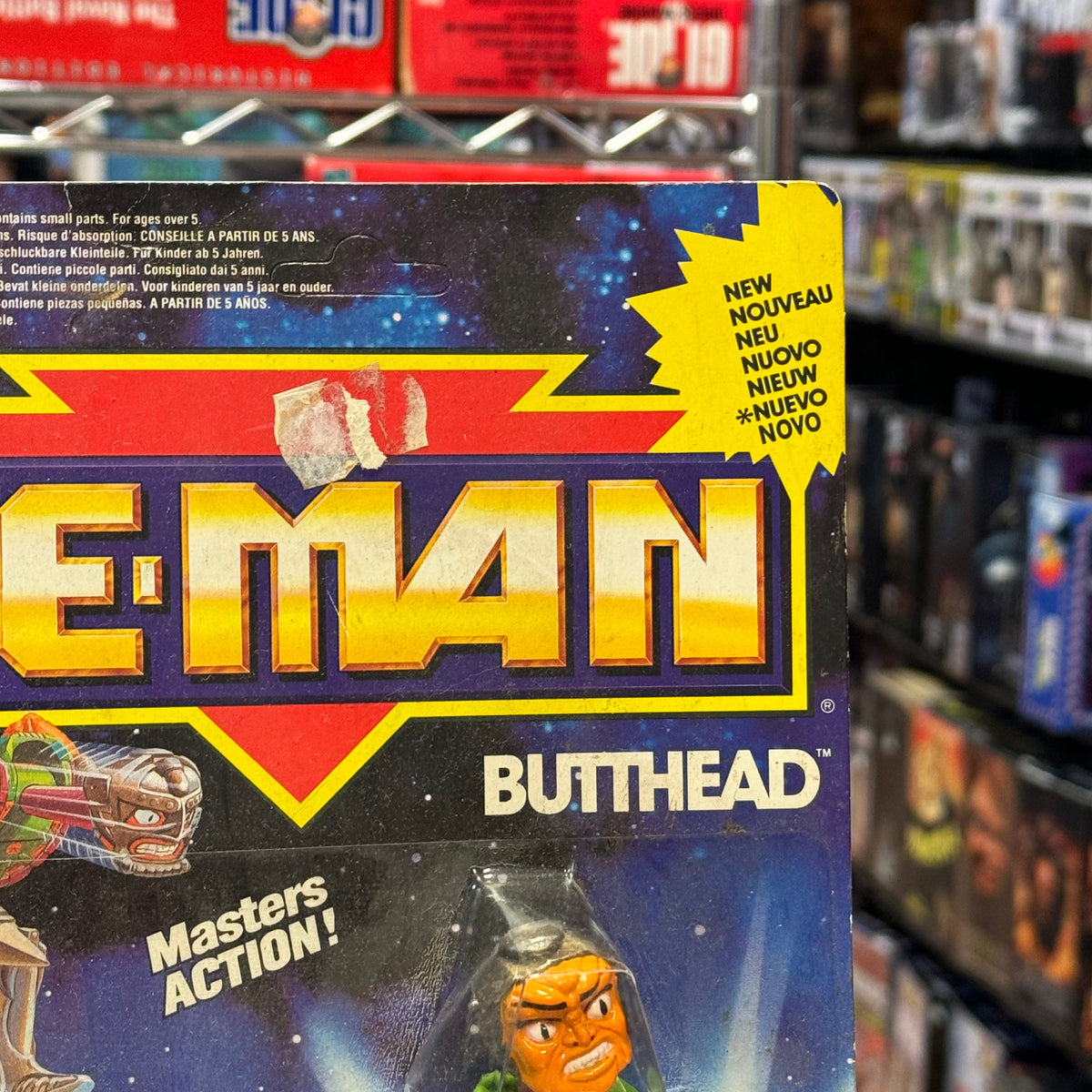 Butthead EURO Release (Vintage New Adventures MOTU, Mattel) SEALED product image 3, provided for visual reference and