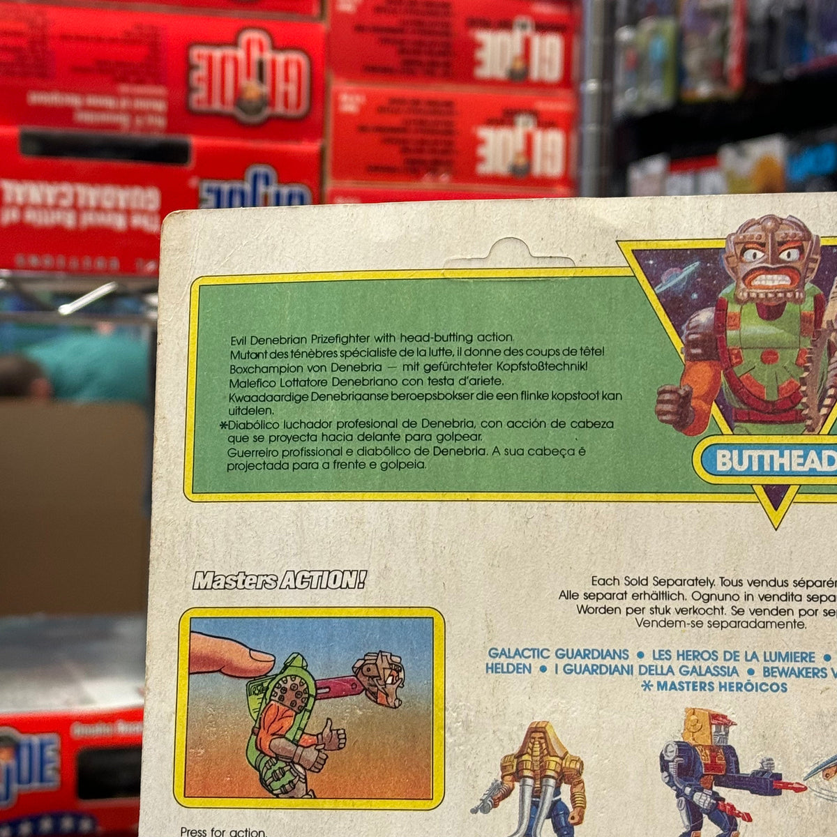 Butthead EURO Release (Vintage New Adventures MOTU, Mattel) SEALED product image 7, provided for visual reference and
