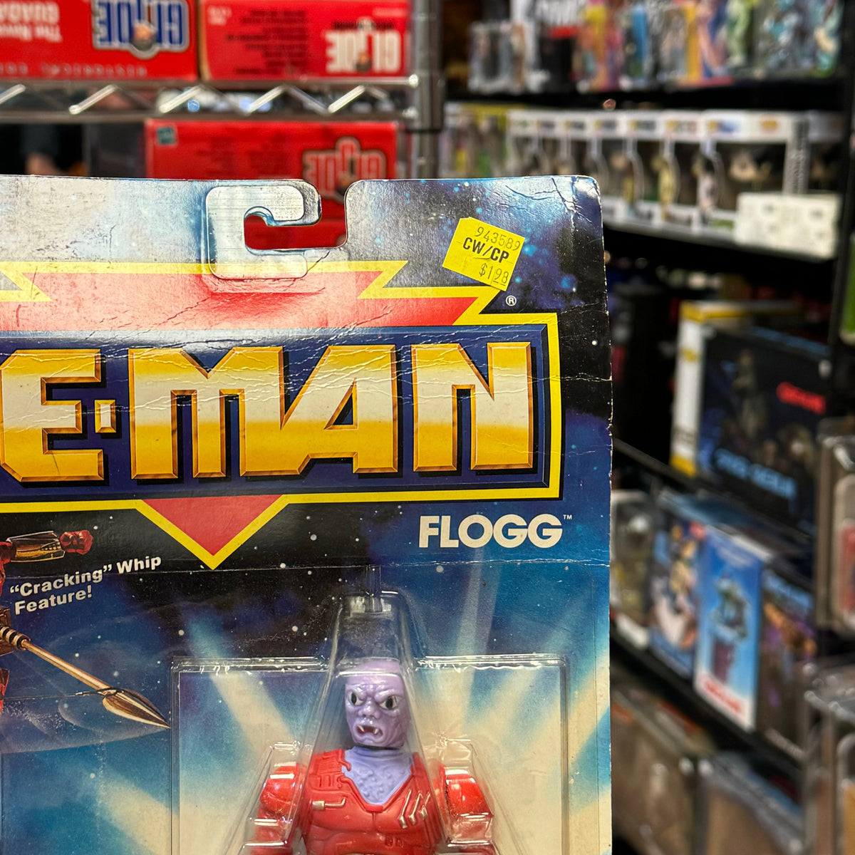 Flogg US Release (Vintage New Adventures MOTU, Mattel) SEALED product image 3, provided for visual reference and product