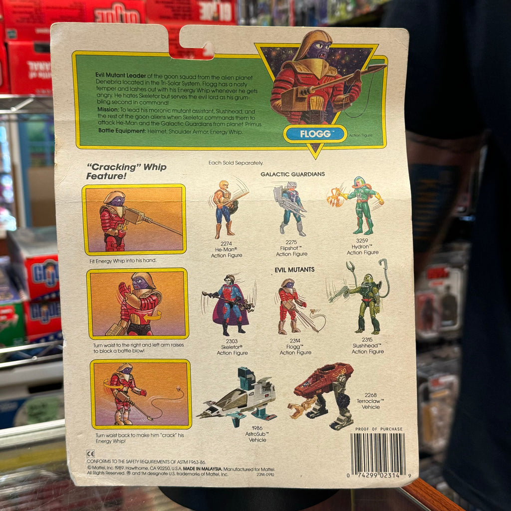 Flogg US Release (Vintage New Adventures MOTU, Mattel) SEALED product image 6, provided for visual reference and product
