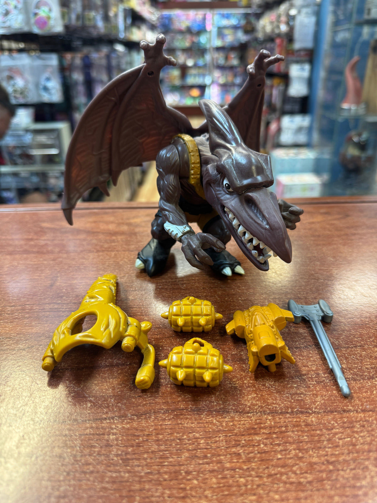 Bullzeye Arial Fighter (Vintage Extreme Dinosaurs, Mattel) **COMPLETE** product image 1, provided for visual reference and