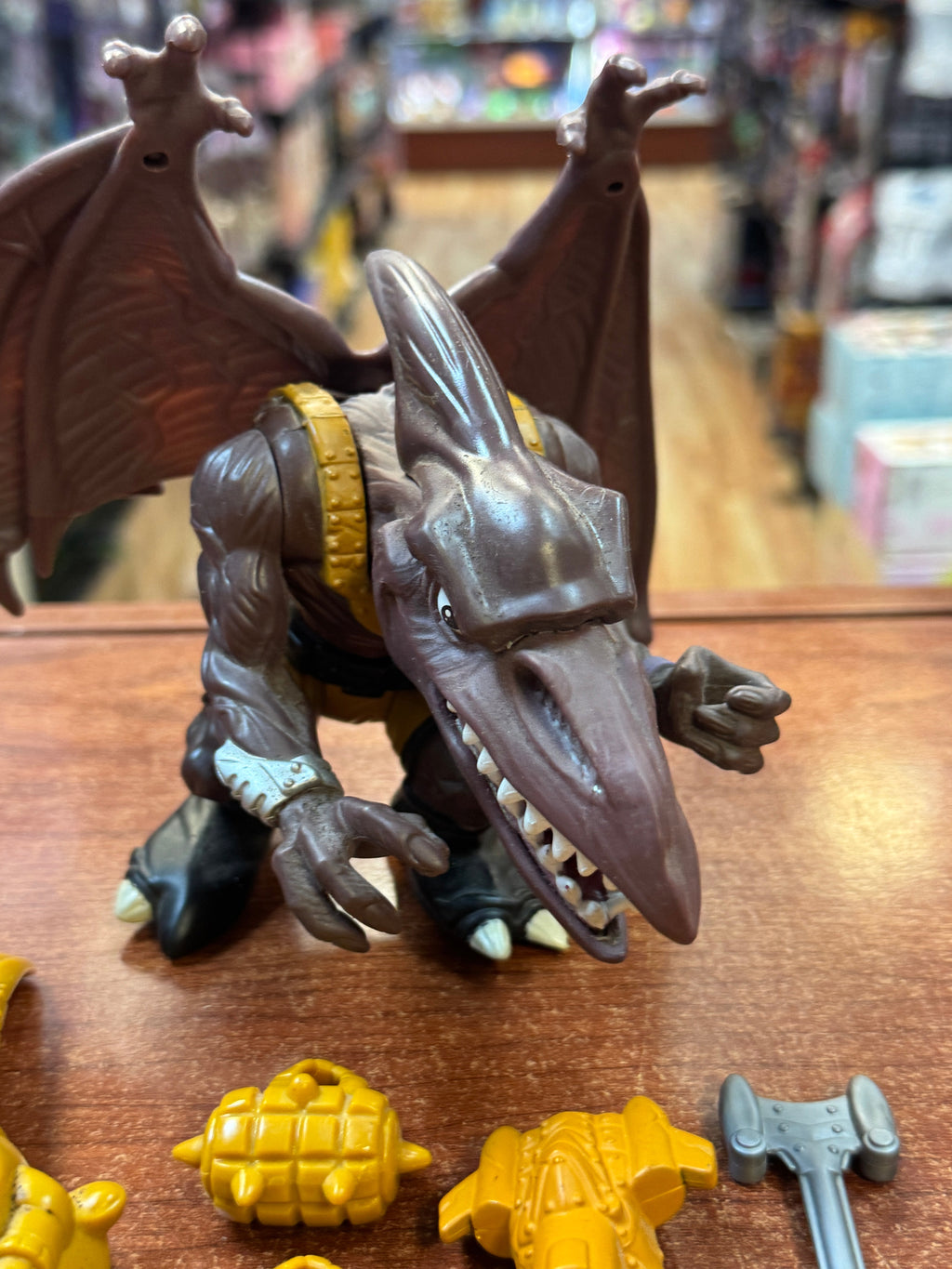 Bullzeye Arial Fighter (Vintage Extreme Dinosaurs, Mattel) **COMPLETE** product image 12, provided for visual reference and