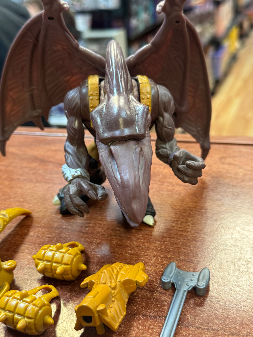 Bullzeye Arial Fighter (Vintage Extreme Dinosaurs, Mattel) **COMPLETE** product image 11, provided for visual reference and