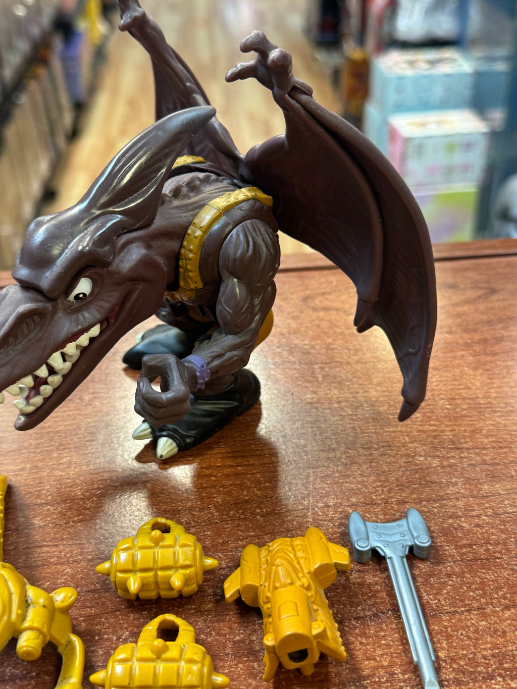 Bullzeye Arial Fighter (Vintage Extreme Dinosaurs, Mattel) **COMPLETE** product image 4, provided for visual reference and