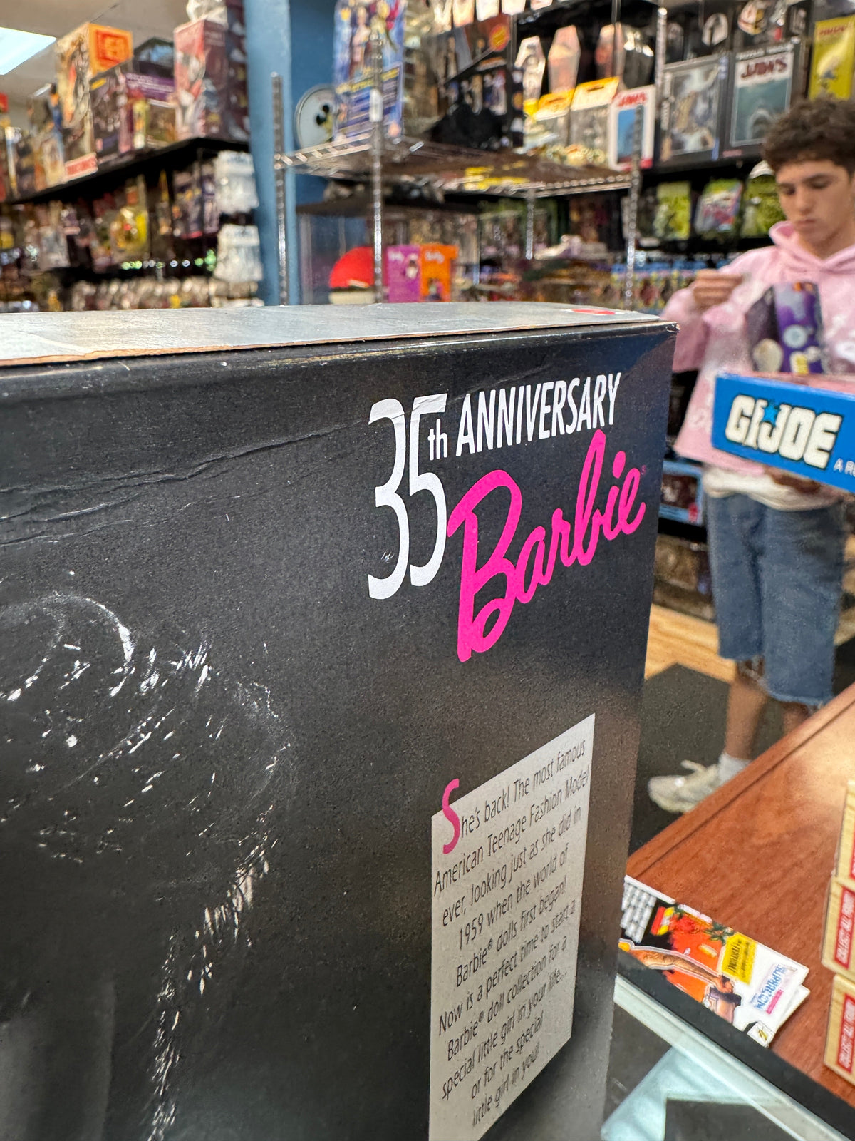 Brunette 35th Anniversary 11782 (Vintage Barbie, Mattel) SEALED product image 4, provided for visual reference and product