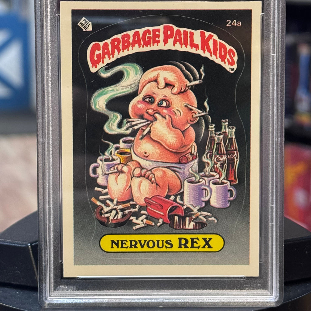 Nervous Rex #24a NM-MT 1985 (Garbage Pail Kids, TOPPS) **PSA 8** product image 3, provided for visual reference and product