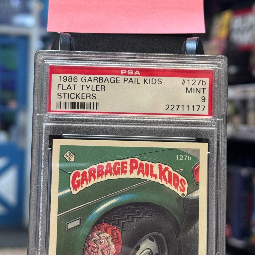 Flat Tyler #127b Mint 1986 (Garbage Pail Kids, TOPPS) **PSA 9** product image 2, provided for visual reference and product