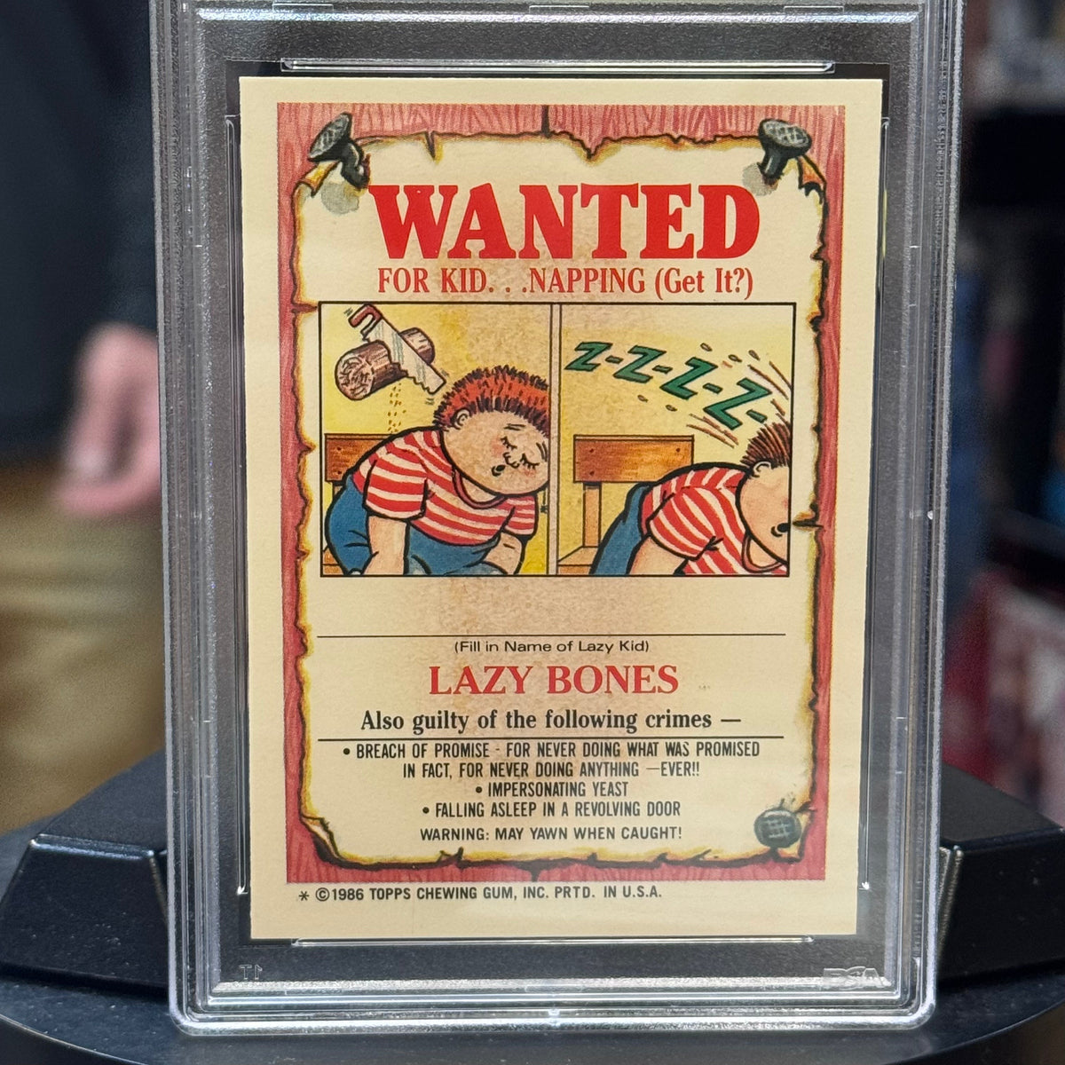 Hy Gene #161b GEM MT 1986 (Garbage Pail Kids, TOPPS) **PSA 10** product image 6, provided for visual reference and product