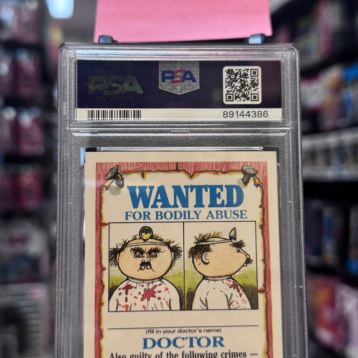 Mugged Marcus #102a GEM MT 1986 (Garbage Pail Kids, TOPPS) **PSA 10** product image 3, provided for visual reference and