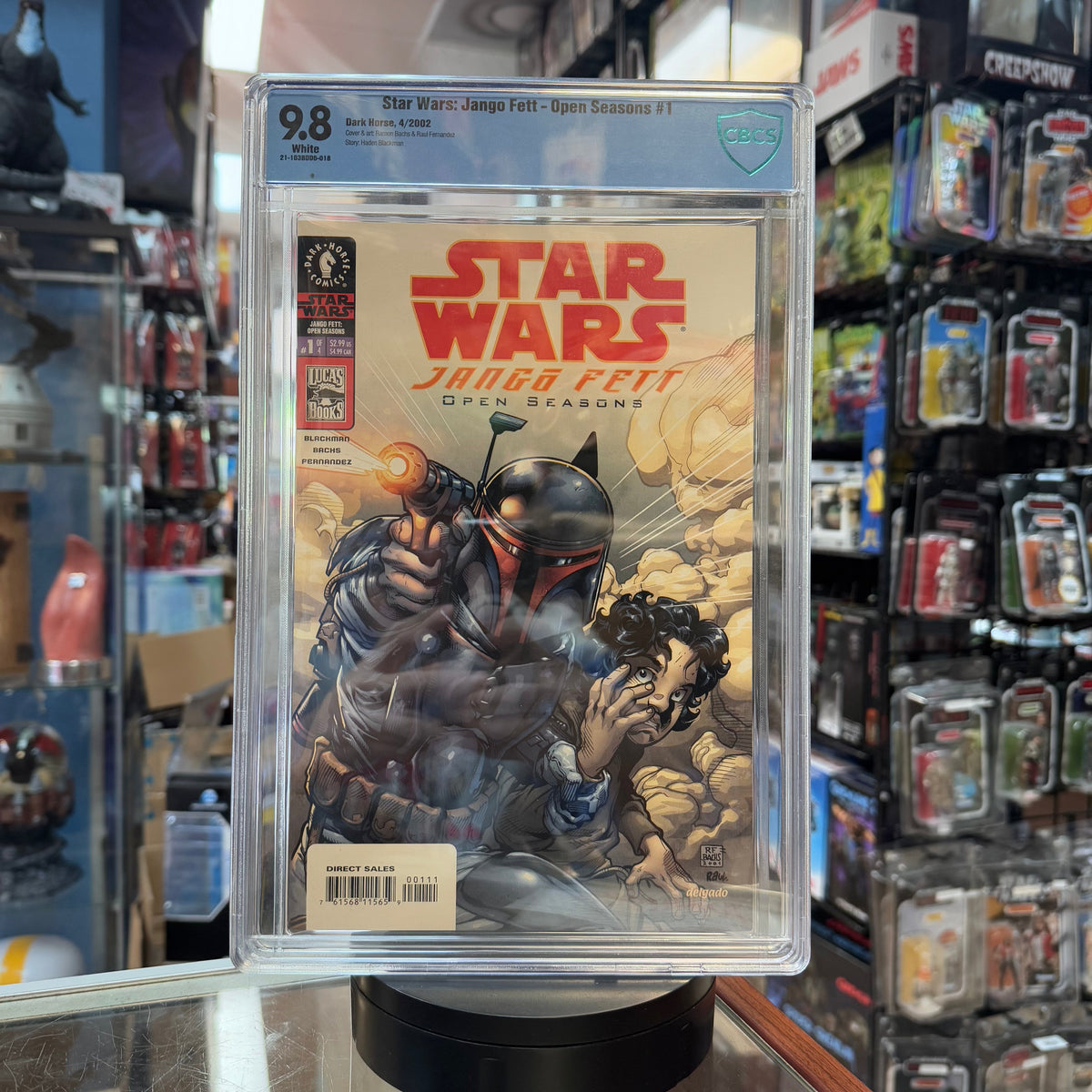 Star Wars Jango Fett Open Seasons #1 White (Lucas Books, Star Wars) **CBCS Graded 9.8** product image 1, provided for visual