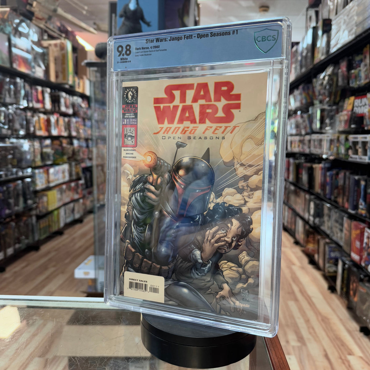 Star Wars Jango Fett Open Seasons #1 White (Lucas Books, Star Wars) **CBCS Graded 9.8** product image 2, provided for visual