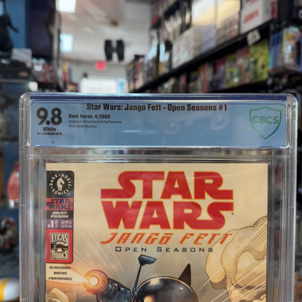 Star Wars Jango Fett Open Seasons #1 White (Lucas Books, Star Wars) **CBCS Graded 9.8** product image 4, provided for visual