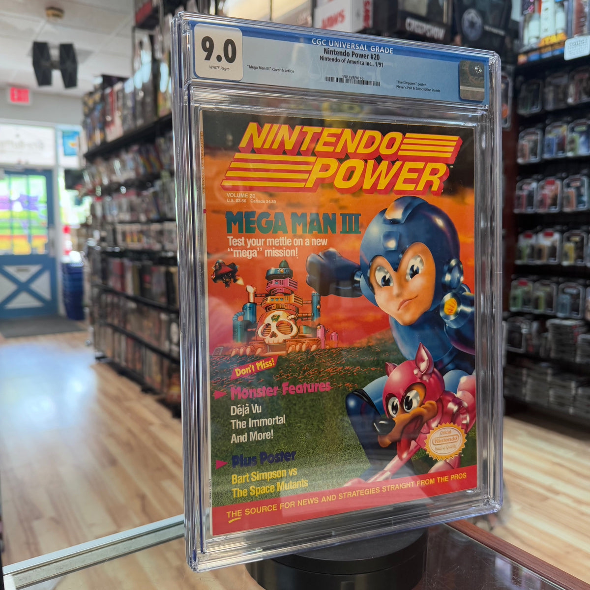 Nintendo Power #20 Mega Man 3 White Pages (Mega Man, Nintendo of America) **CGC Graded 9.0** product image 4, provided for