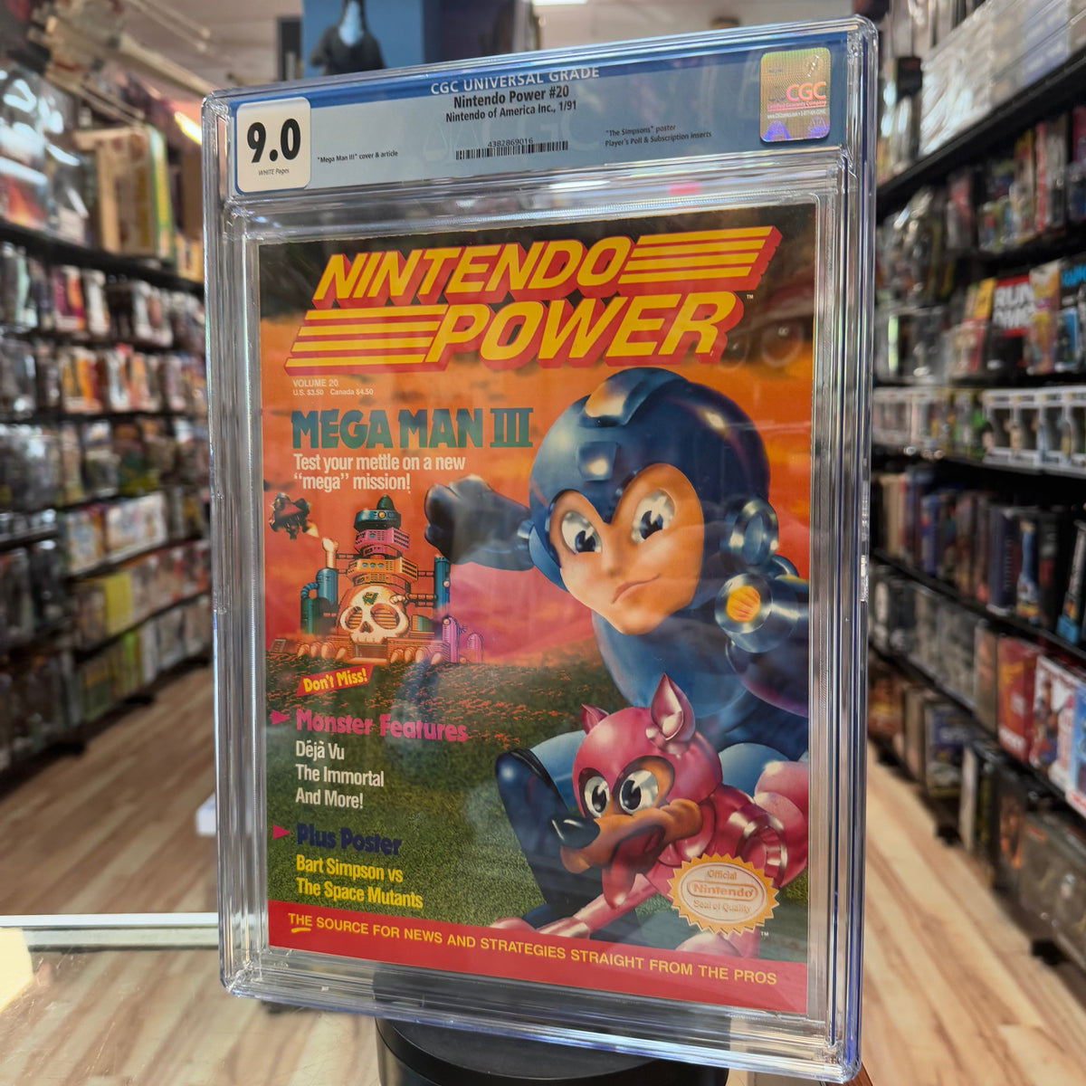 Nintendo Power #20 Mega Man 3 White Pages (Mega Man, Nintendo of America) **CGC Graded 9.0** product image 5, provided for