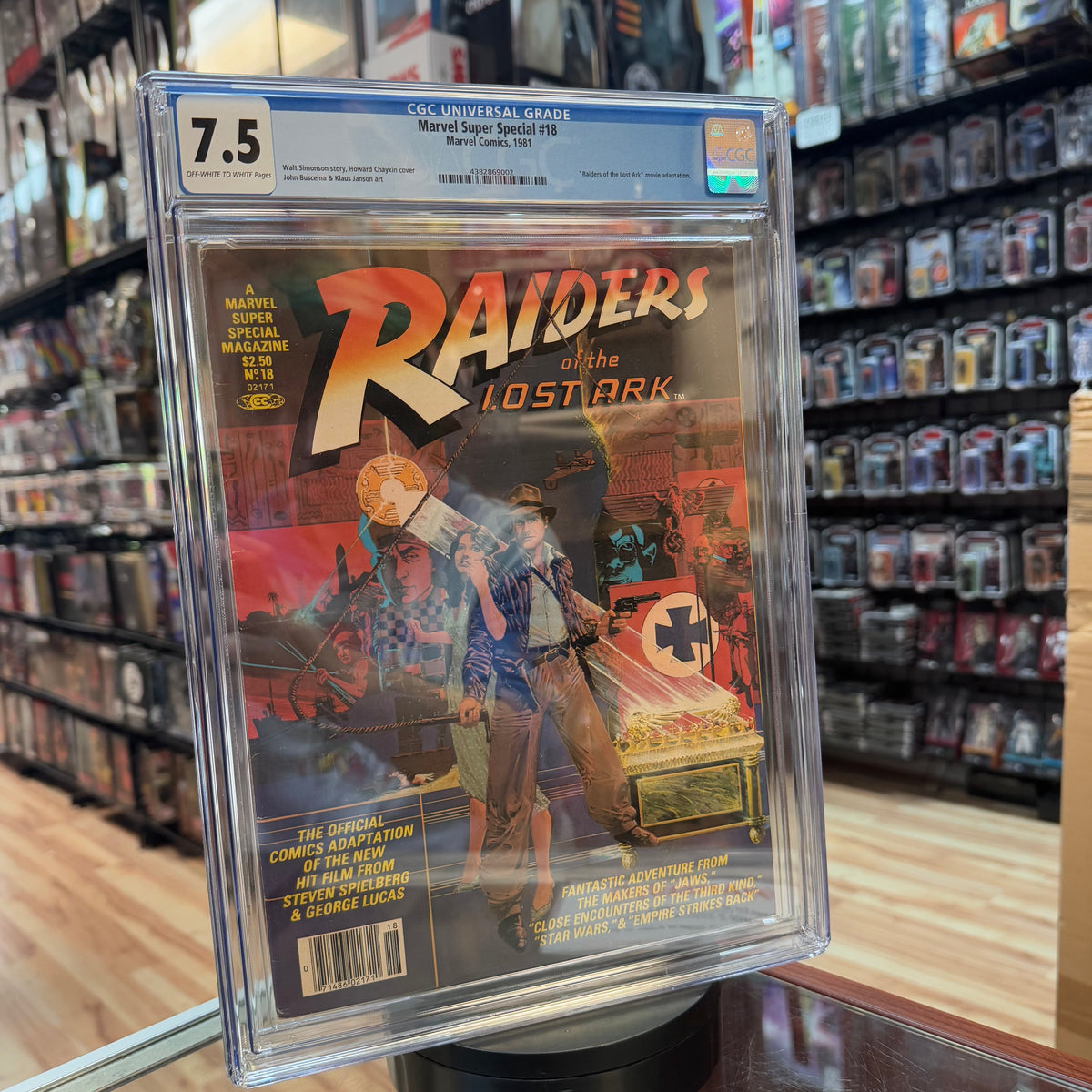 Marvel Super Special #18 Indiana Jones Raiders of the Lost Ark (Lucasfilm, Marvel Comics) **CGC Graded 7.5** product image