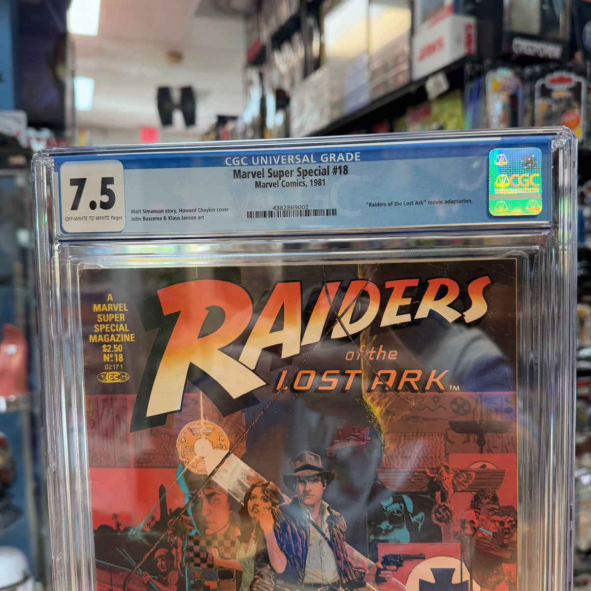 Marvel Super Special #18 Indiana Jones Raiders of the Lost Ark (Lucasfilm, Marvel Comics) **CGC Graded 7.5** product image