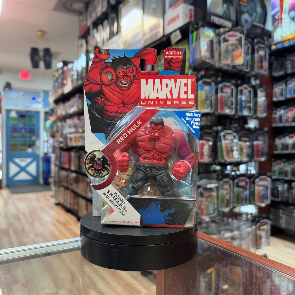 Red Hulk 3.75 8358 (Marvel Universe, Hasbro) SEALED product image 1, provided for visual reference and product detail review