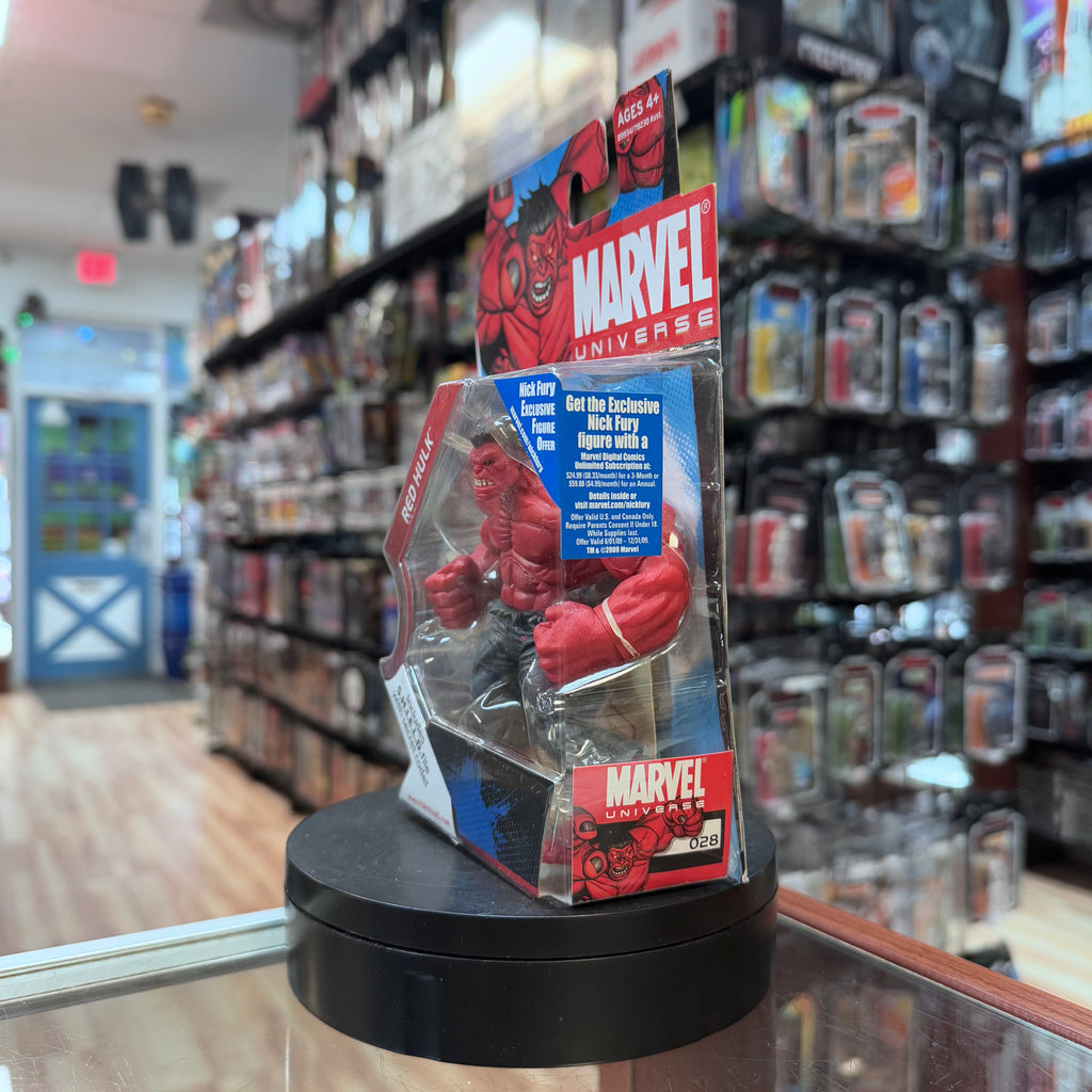 Red Hulk 3.75 8358 (Marvel Universe, Hasbro) SEALED product image 2, provided for visual reference and product detail review