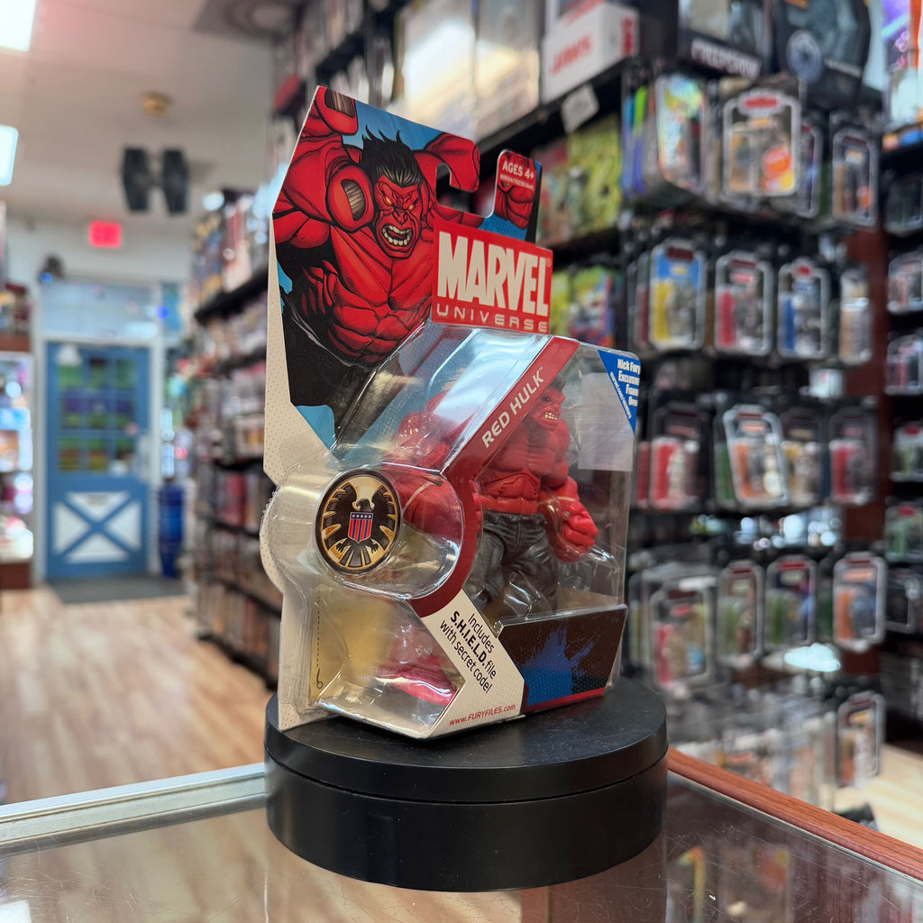 Red Hulk 3.75 8358 (Marvel Universe, Hasbro) SEALED product image 5, provided for visual reference and product detail review