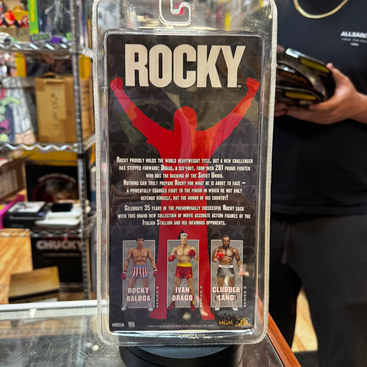 Battle Damaged Rocky (Rocky, NECA) SEALED product image 4, provided for visual reference and product detail review