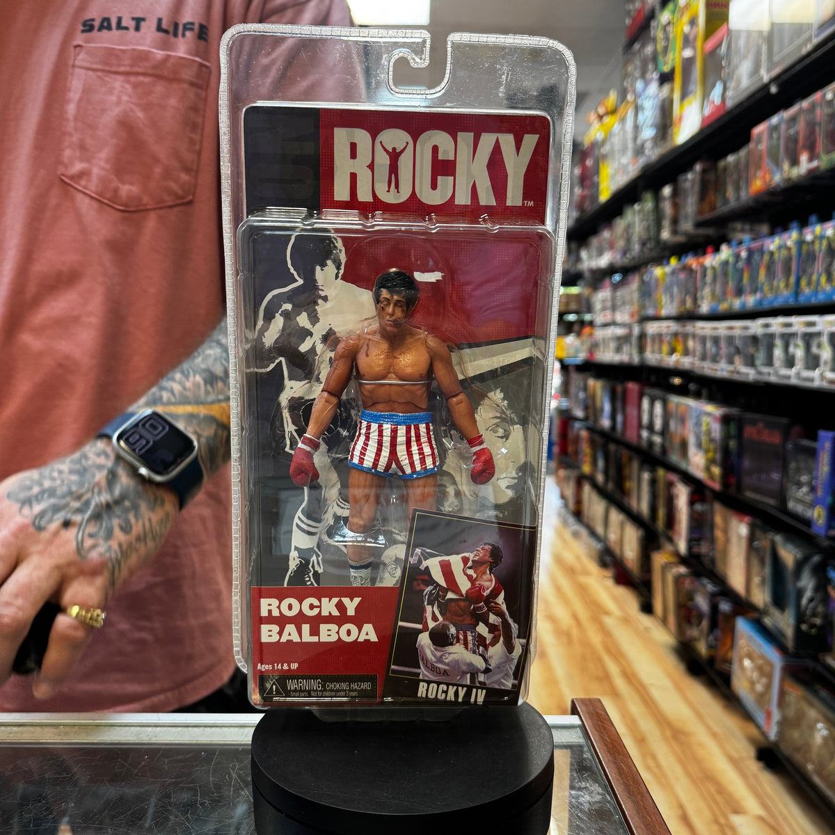 Battle Damaged Rocky (Rocky, NECA) SEALED product image 1, provided for visual reference and product detail review