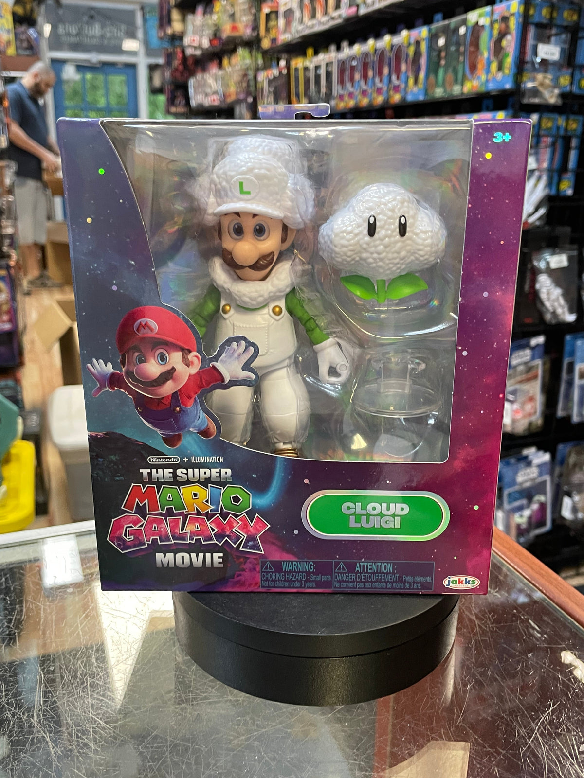 Cloud Luigi 5in (Super Mario Galaxy, Jakks Pacific) **SEALED** product image 6, provided for visual reference and product