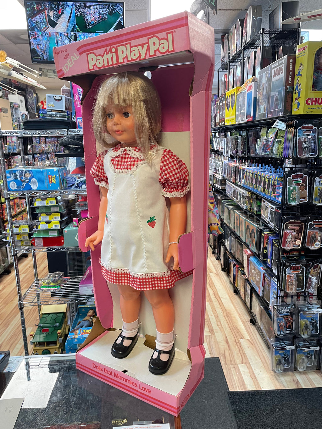 Patty Play Pal Blonde 3ft (Vintage Play Doll 1981, Ideal Toys) product image 3, provided for visual reference and product