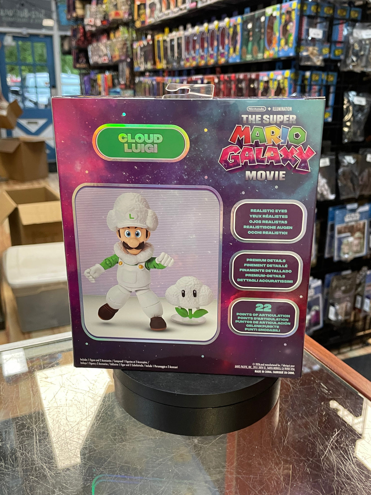 Cloud Luigi 5in (Super Mario Galaxy, Jakks Pacific) **SEALED** product image 7, provided for visual reference and product