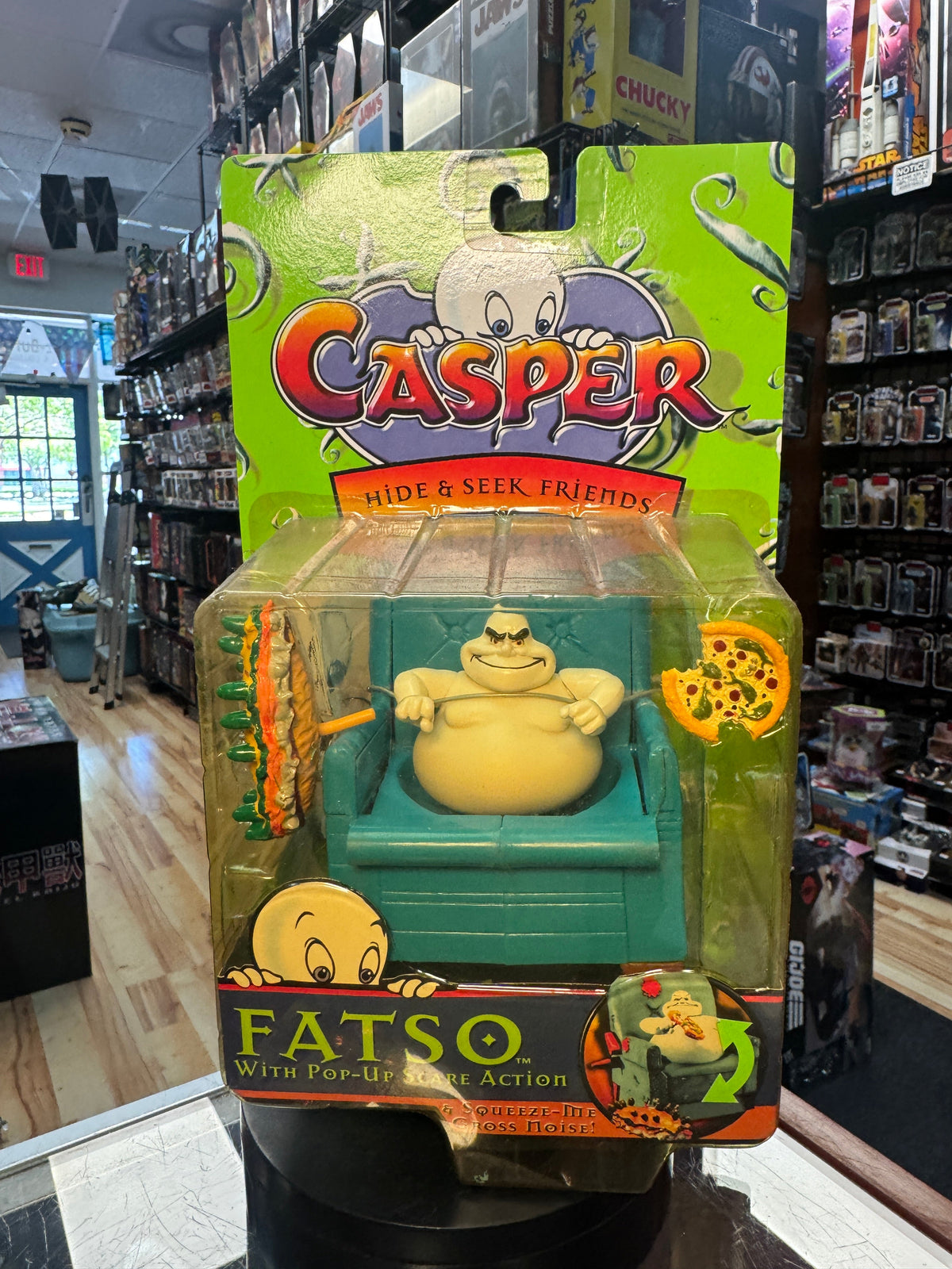 Pop up Scare Fatso (Vintage Casper, Trendmasters) SEALED product image 1, provided for visual reference and product detail