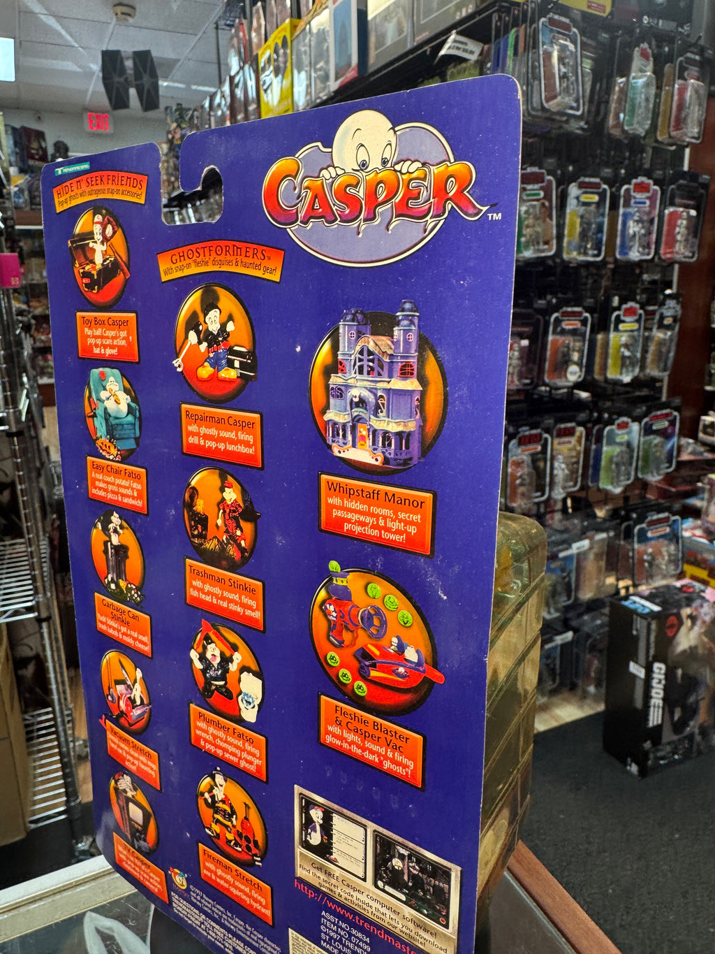 Pop up Scare Fatso (Vintage Casper, Trendmasters) SEALED product image 3, provided for visual reference and product detail