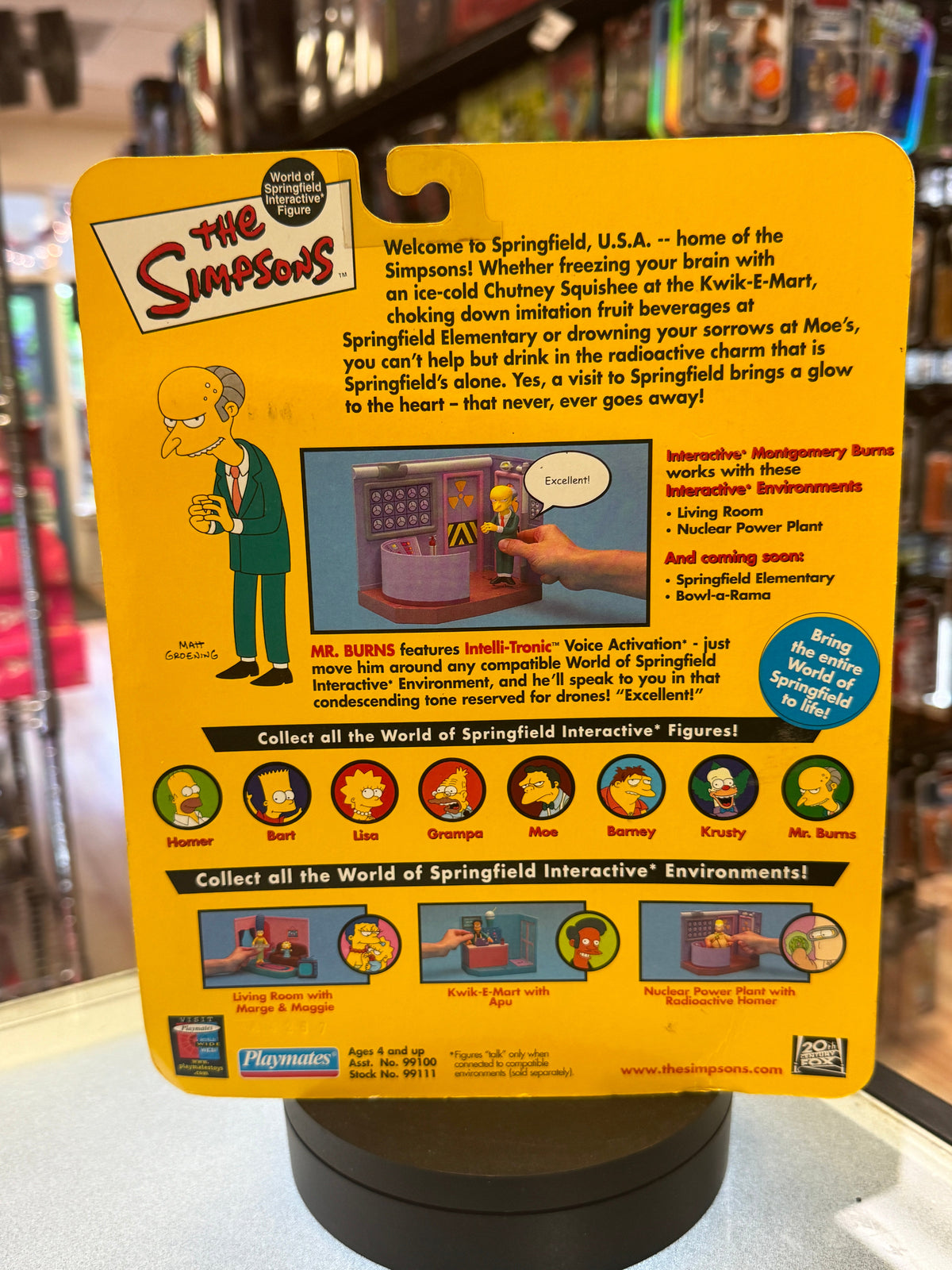Mr Burns (Vintage Simpsons, Playmates) SEALED product image 6, provided for visual reference and product detail review