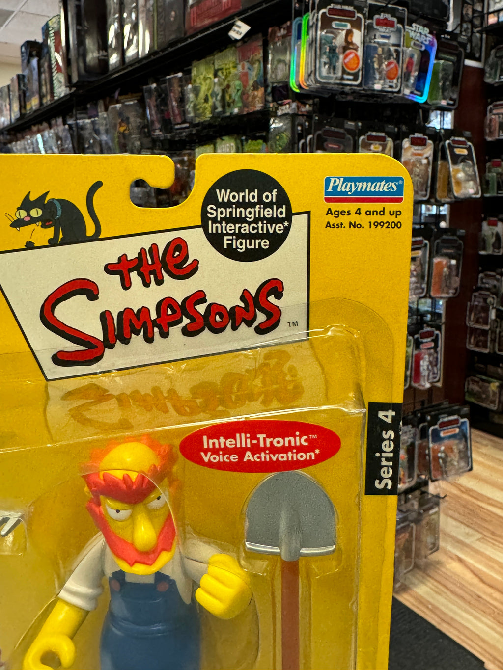 Grounds Keeper Willie (Vintage Simpsons, Playmates) SEALED product image 3, provided for visual reference and product detail