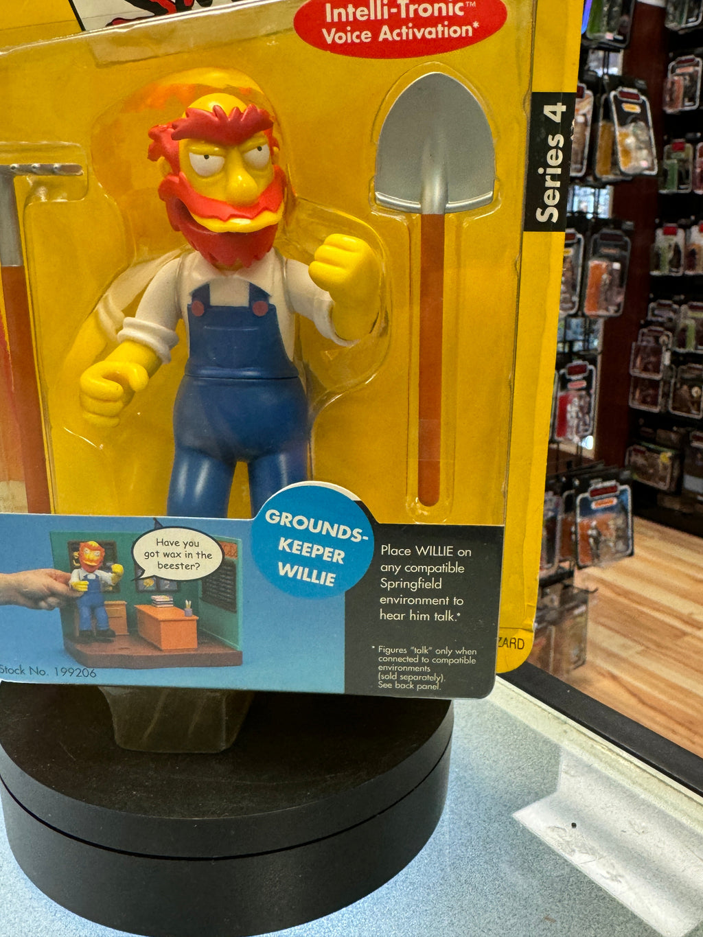 Grounds Keeper Willie (Vintage Simpsons, Playmates) SEALED product image 4, provided for visual reference and product detail