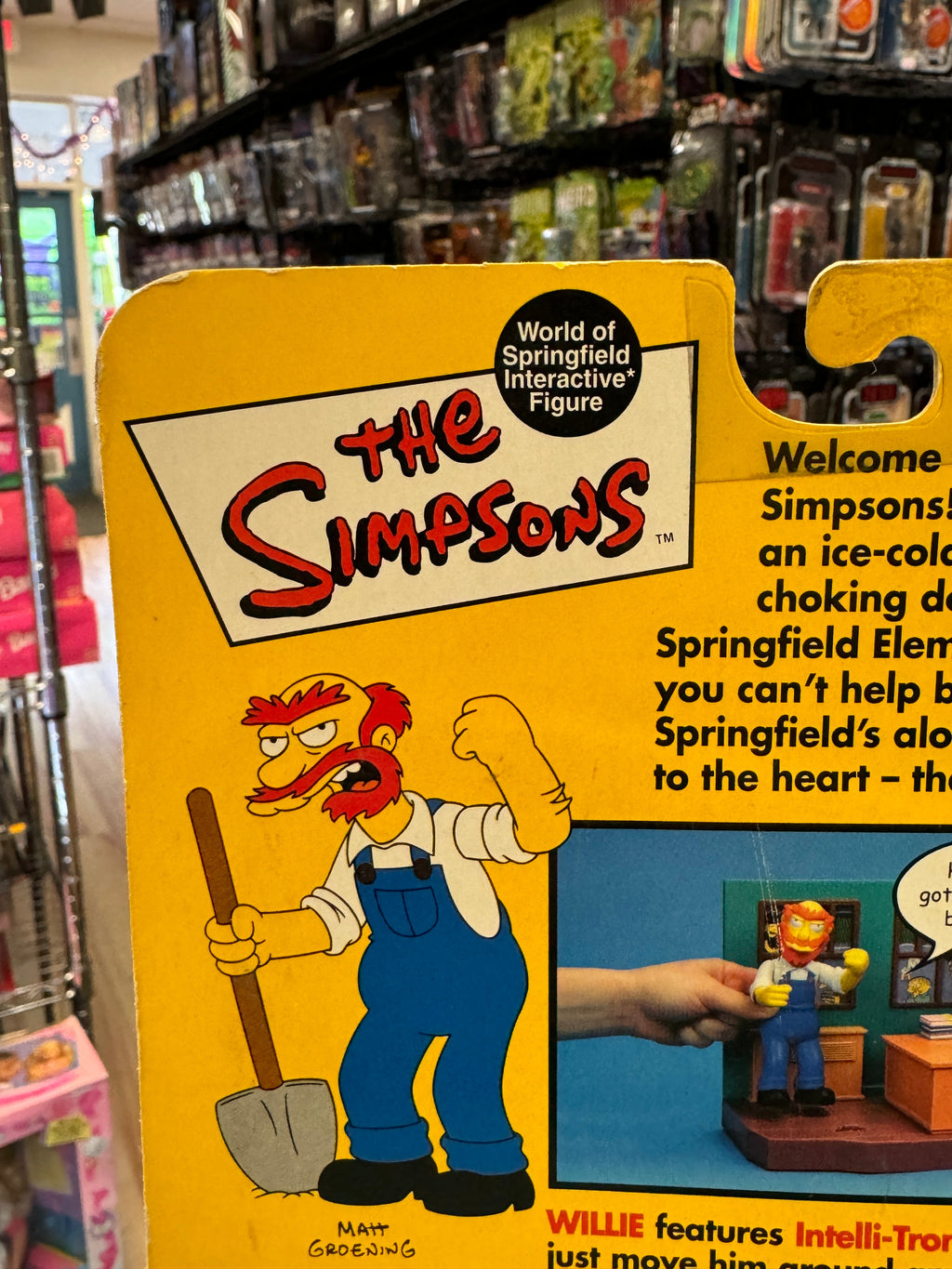 Grounds Keeper Willie (Vintage Simpsons, Playmates) SEALED product image 8, provided for visual reference and product detail
